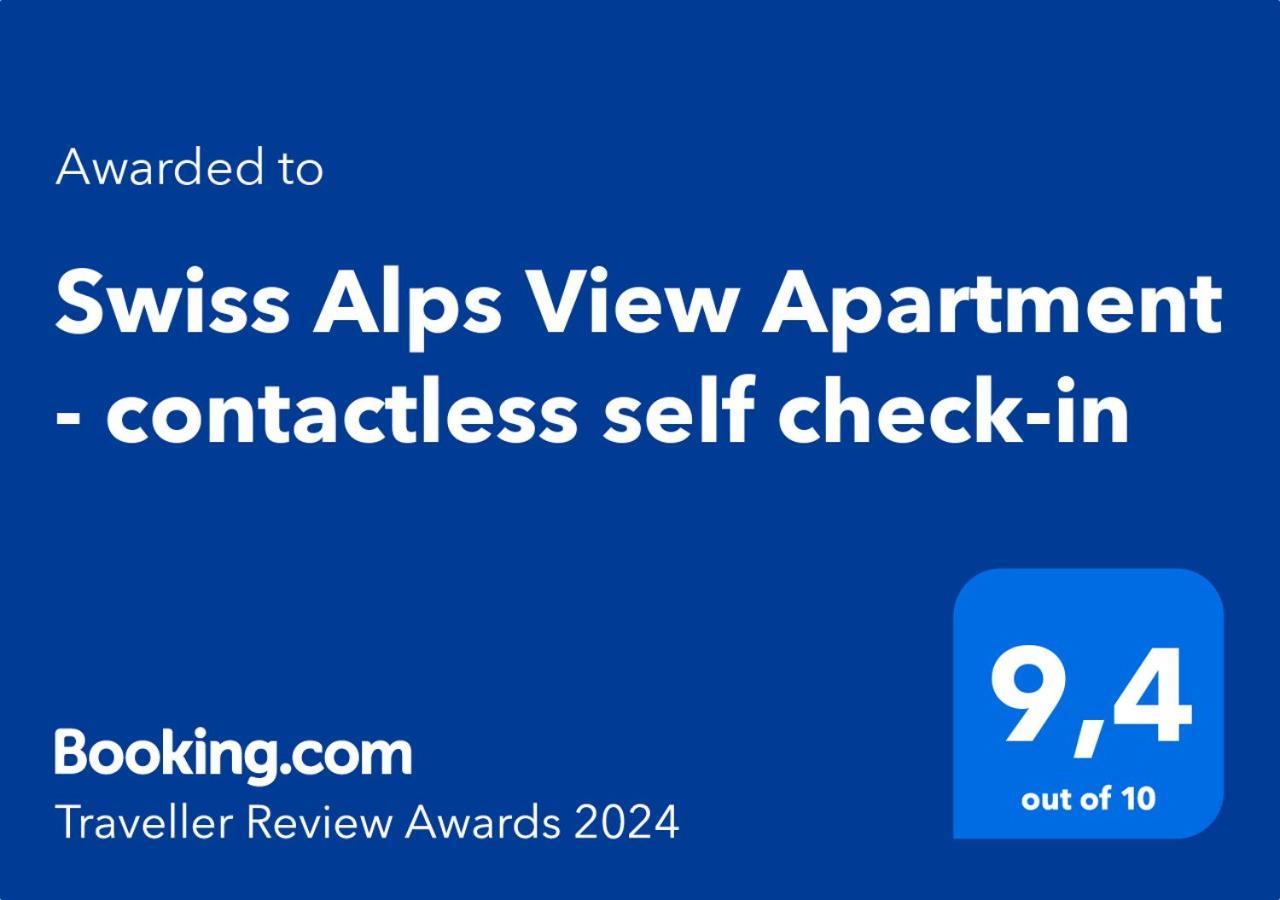 Swiss Alps View Apartment - Contactless Self Check-In Thun Exterior photo